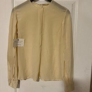 Chloe Pale Yellow Chiffon Top